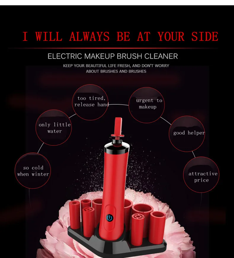ZOREYA электрическая щетка для макияжа очиститель и сухой набор Очищающая Кисть для макияжа машина эффективно