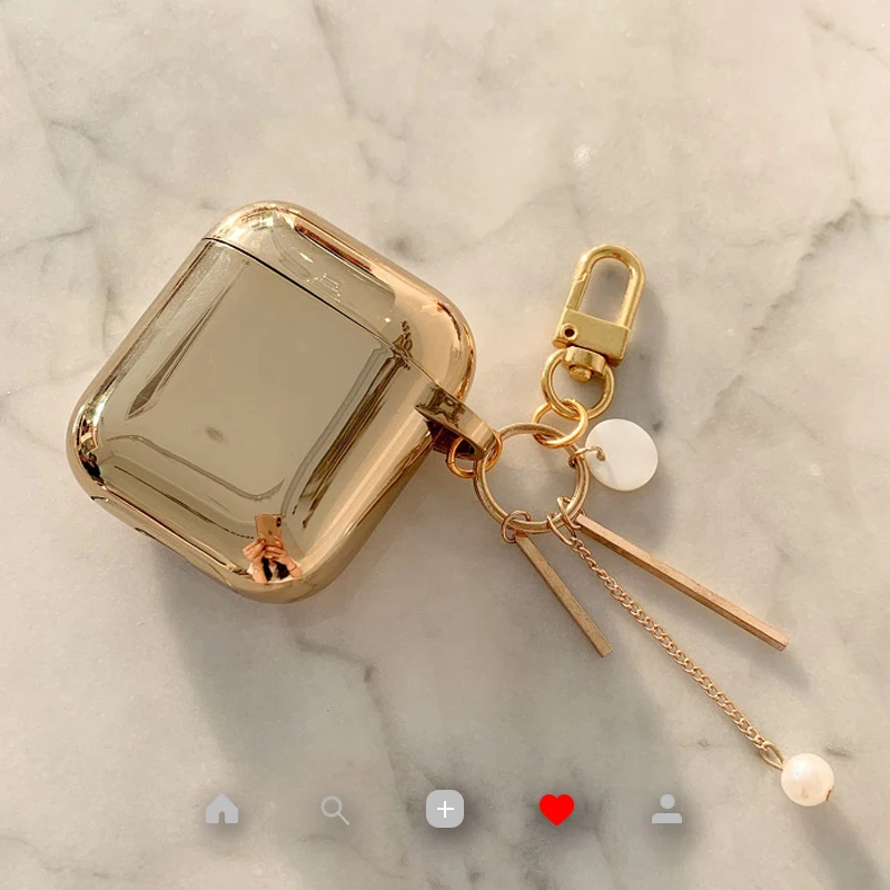 Super Golden Plating shell For AirPods Cute Star Silicone Bluetooth Earphone Case Apple Charger Box Protect | Электроника