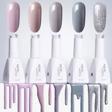 Лазурный набор гель-лаков для красоты, УФ-гель для ногтей, Полупостоянный Гель-лак для маникюра, гель-лаки, новейшая серия телесного цвета