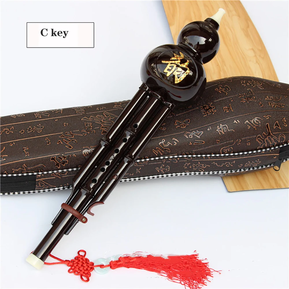 Chinese Handmade Hulusi Ethnic Beginner's Musical Instrument Seven-Hole Cucurbit C Tune Lower B Tune For Beginner Music Lovers musical instruments