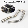 For Yamaha YZF R15 Slip on Motorcycle Modified System Exhaust Muffler Front Header Link Pipe