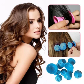 

Hair Silicone Rollers Soft Rubber Magic Care Rollers Silicone Curler Twist Hair No Heat Curling Styling DIY Tool Drop Shipping