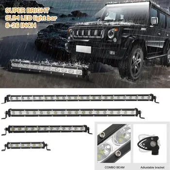 

20Inch Car LED Car Light Work Light Ultra-thin Small Single-row Strip Light Off-road Vehicle Mesh Light Spotlight And Floodlight