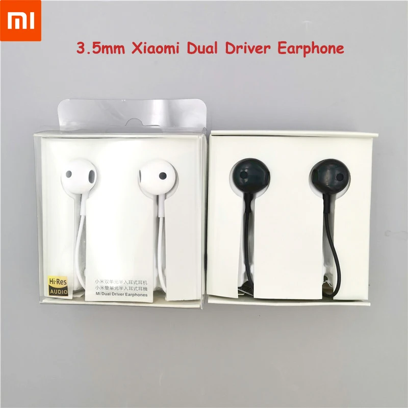 

Original Xiaomi Hybrid Dual Driver 3.5mm Universal In-Ear Earphone Wire Control with Mic for MI A3 A2 Redmi K20 Pro 6A 7A Note 7