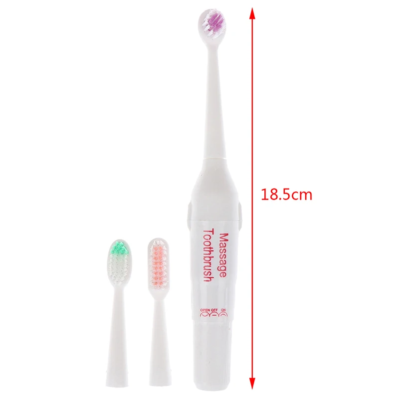 New Electric Toothbrush With 2 Brush Heads Battery Operated Oral Hygiene Battery Teeth Brush For Children Adult Randomly