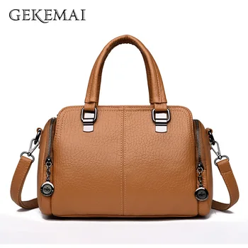 

Women Handbag Genuine Leather Tote Bags 2019 Luxury Women Shoulder Bags Ladies Handbags Fashion Female Shoulder Bags Sac A Main