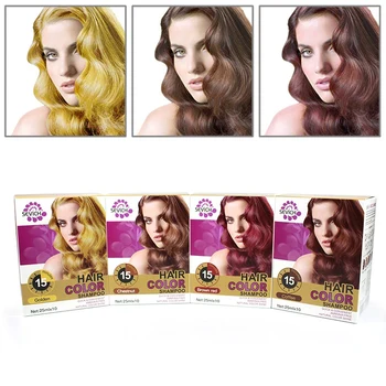 

Pure Plants 25ml Hair Color Shampoo Only 15 Mins Hair Dye Shampoo For Woman