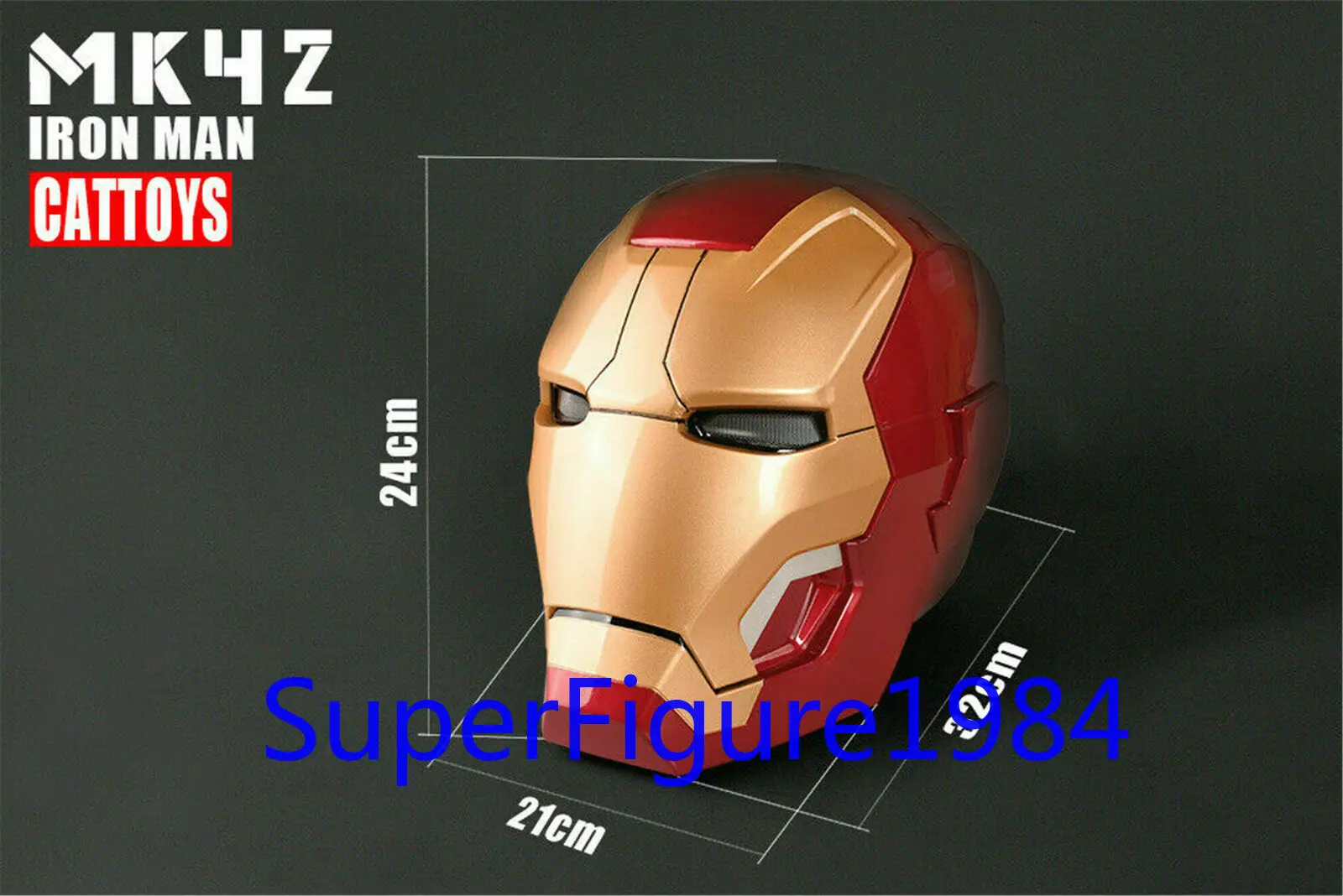 NEW Ironman MK42 IRON MAN Helmet MAGNETIC RING CONTROL ELECTRIC OPEN LED EYE COS 1:1 Scale