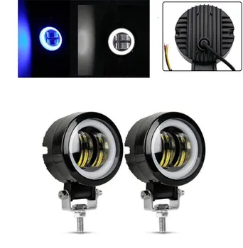 

ICESNAKE Waterproof Round LED Angel Eyes Light Bar Spot Light Motorcycle Offroad Car Boat Led Work Light 2PCS 1PCS