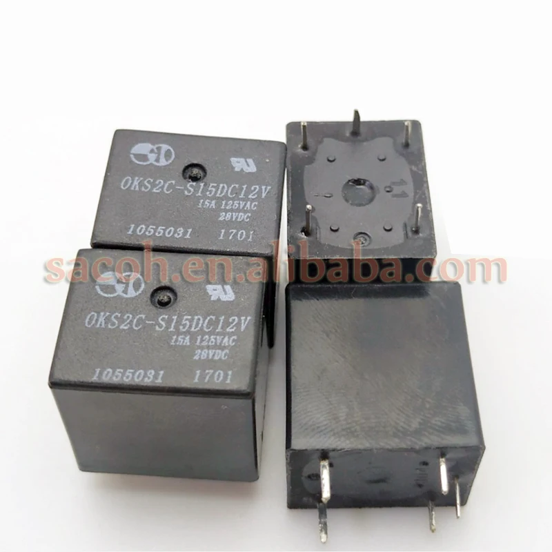2PCS/Lot New OriginaI OKS2C-S15DC12V OKS2C-S12DC12V or OKS2C-S15DC24V OKS2C-S12DC24V OKS2C-S15DC5V DIP-5 15A 12V Power Relay | Электроника