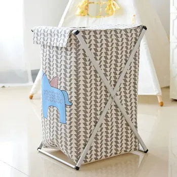

Fashion Folding Storage Baskets Laundry Basket Thick Storage Basket Aluminum