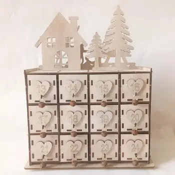 

Christmas Calendar Storage Box Innovative Wooden Boxes Decoration Ornaments Grocery Jewelry Organizer