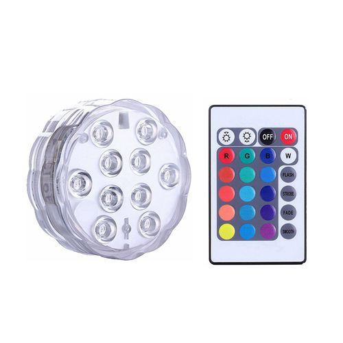 RGB 16 Colors Swimming Pool Light Diving Lamp Underwater Night Remote Control IP68 Waterpoor for Fountain Fishing illumine