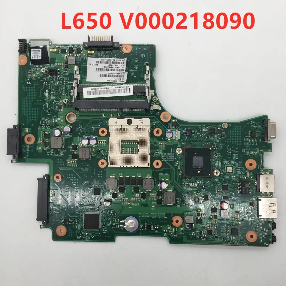 Бесплатная доставка материнской платы для ноутбука L650 L655 V000218090 6050A2332402 MB A02 100%