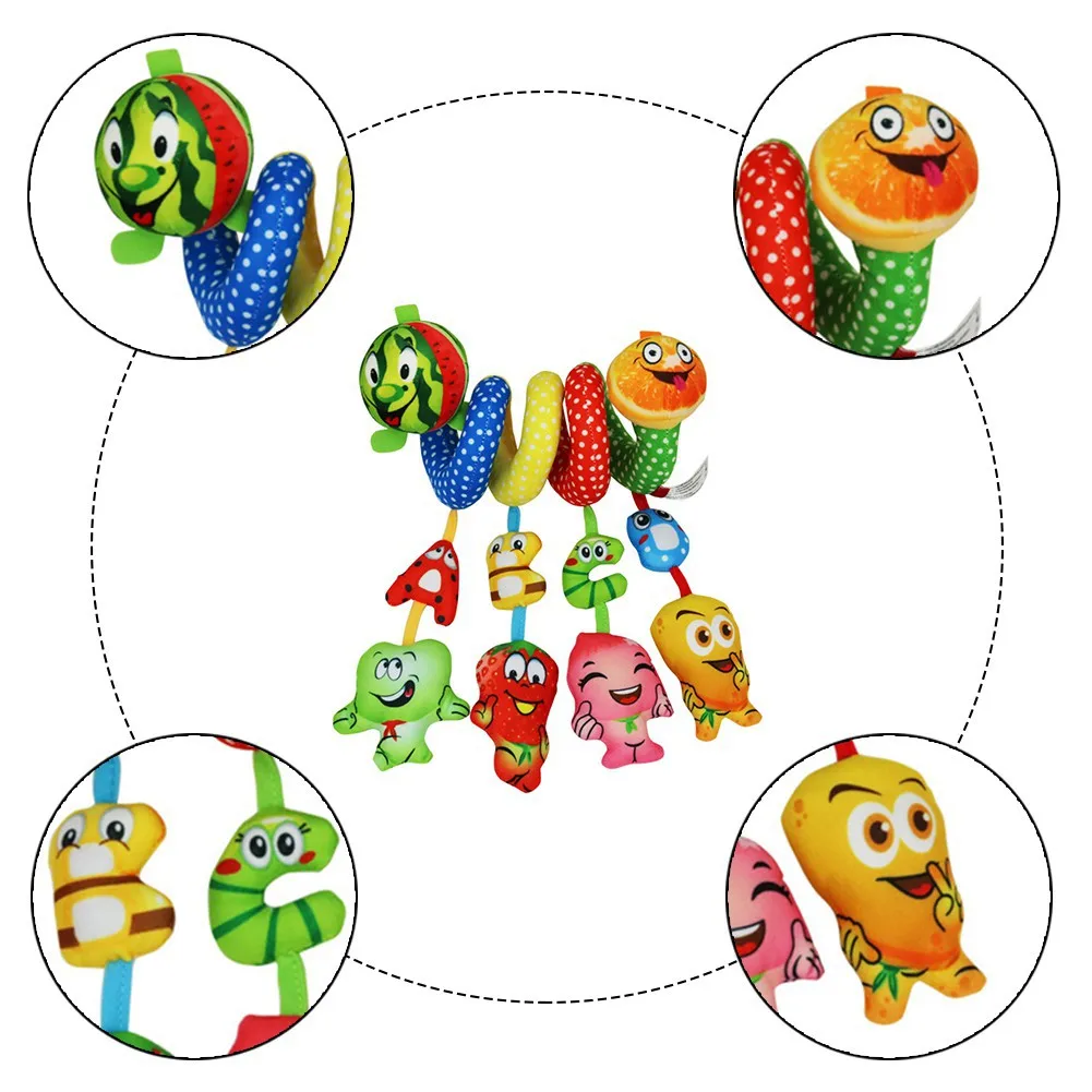 Zhenwei Baby Appease игрушка 0-2 лет фрукты игрушки висящие над кроватью спиральное переносное детское кресло погремушки мобильные игрушки для