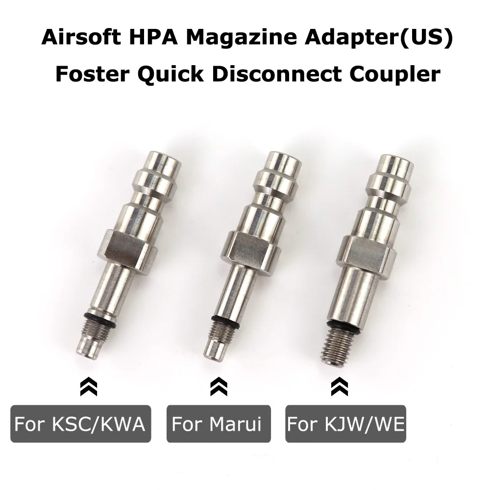 Airsoft HPA Magazine Taps Valve Adapter Foster Quick Disconnect Coupler