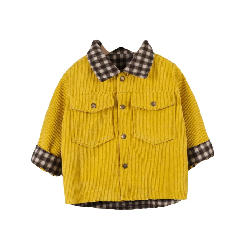 

Fashion Spring Autumn Kids Thicken Clothes Boys Baby Girls Leisure Jacket Children Striped Clothing Infant Patchwork Tracksuit