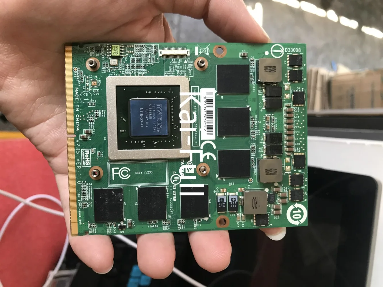 GTX 460M GTX460M CN-0479NV N11E-GS-A1 DDR5 1,5 ГБ VGA Видеокарта GTX 260M GTX285M для dell M15X M17X M18X