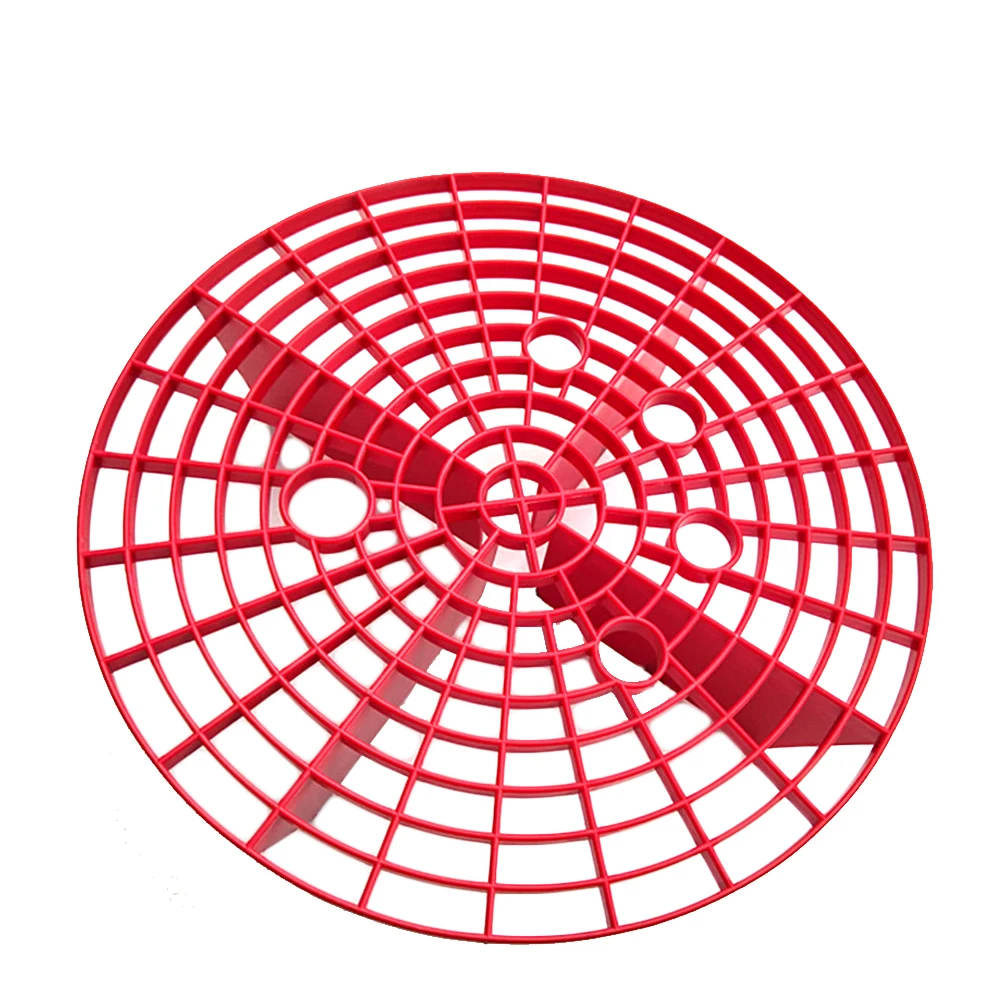 23,5 см Автомойка защита от гравия вставка моечная доска фильтрующий блок изоляция песка сетка царапины фильтр грязи инструмент для чистки автомобилей - Цвет: Red