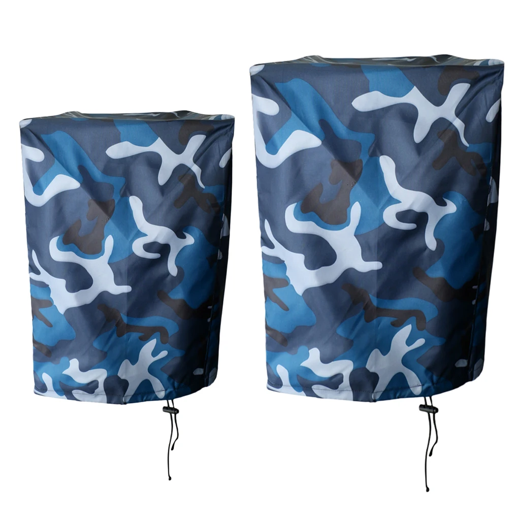 Boat Outboard Motor Protector Dust Guard Cover Waterproof for 2-5 HP/30-90 HP Engine, 2 Pieces Different Sizes