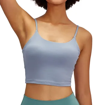 

Fashion women's solid color chest pad U-neck camisole short slim body top vest sleeveless casual vest ladies chest pad F04