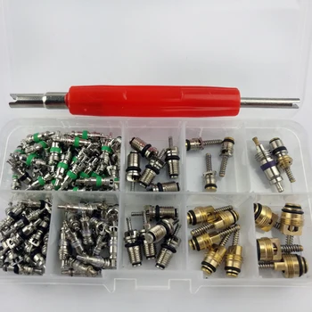

135pcs Car A/C Air Conditioner Schrader Valve Core Remover Tool Kit