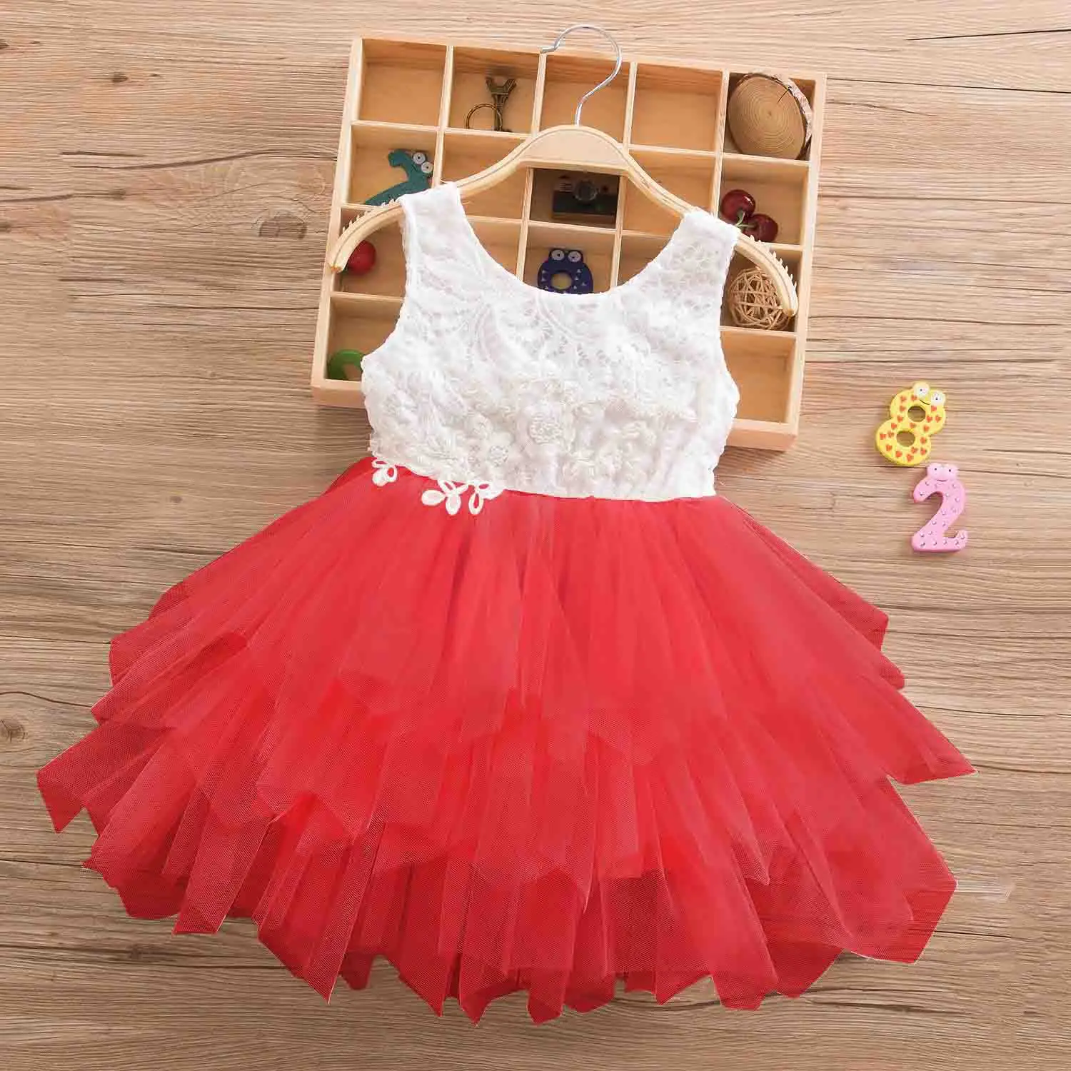 Red 134 Vgiee Girls Dresses Summer Brand Kids Party Birthday Princess Dresses for Girl 3 Years Baby Outfits Clothes Children Dress - Цвет: Red 134