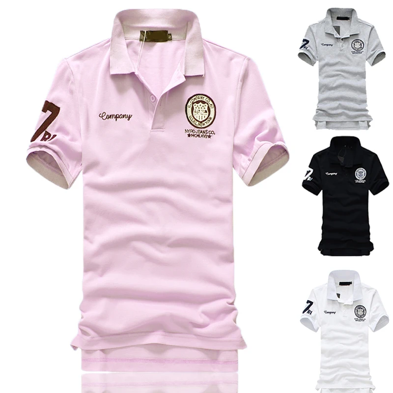 2020 Новая модная мужская рубашка поло для мужчин Свободная Удобная с коротким
