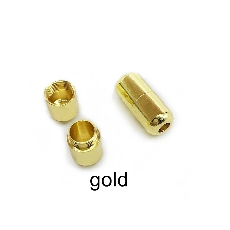 gold 2 шт черный/серебристый/Золотой металлический замок без галстука шнурки система шнуровки ленивые шнурки система обуви пряжка Z055 - Цвет: gold