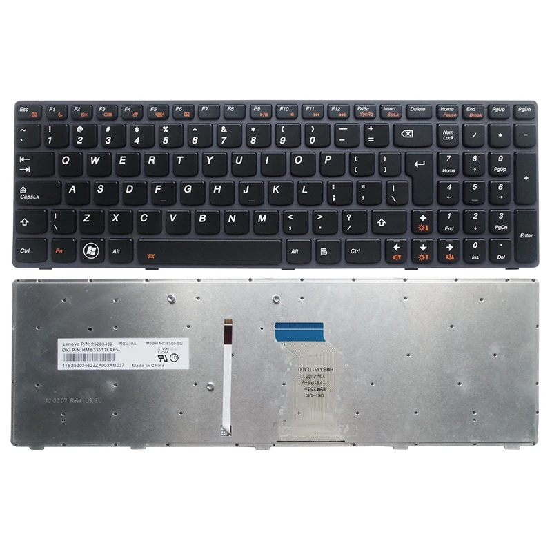 

laptop accessories UI New keyboard for Lenovo Ideapad Y580 Y580N Y580A Y590 Y590N Keyboard Backlit