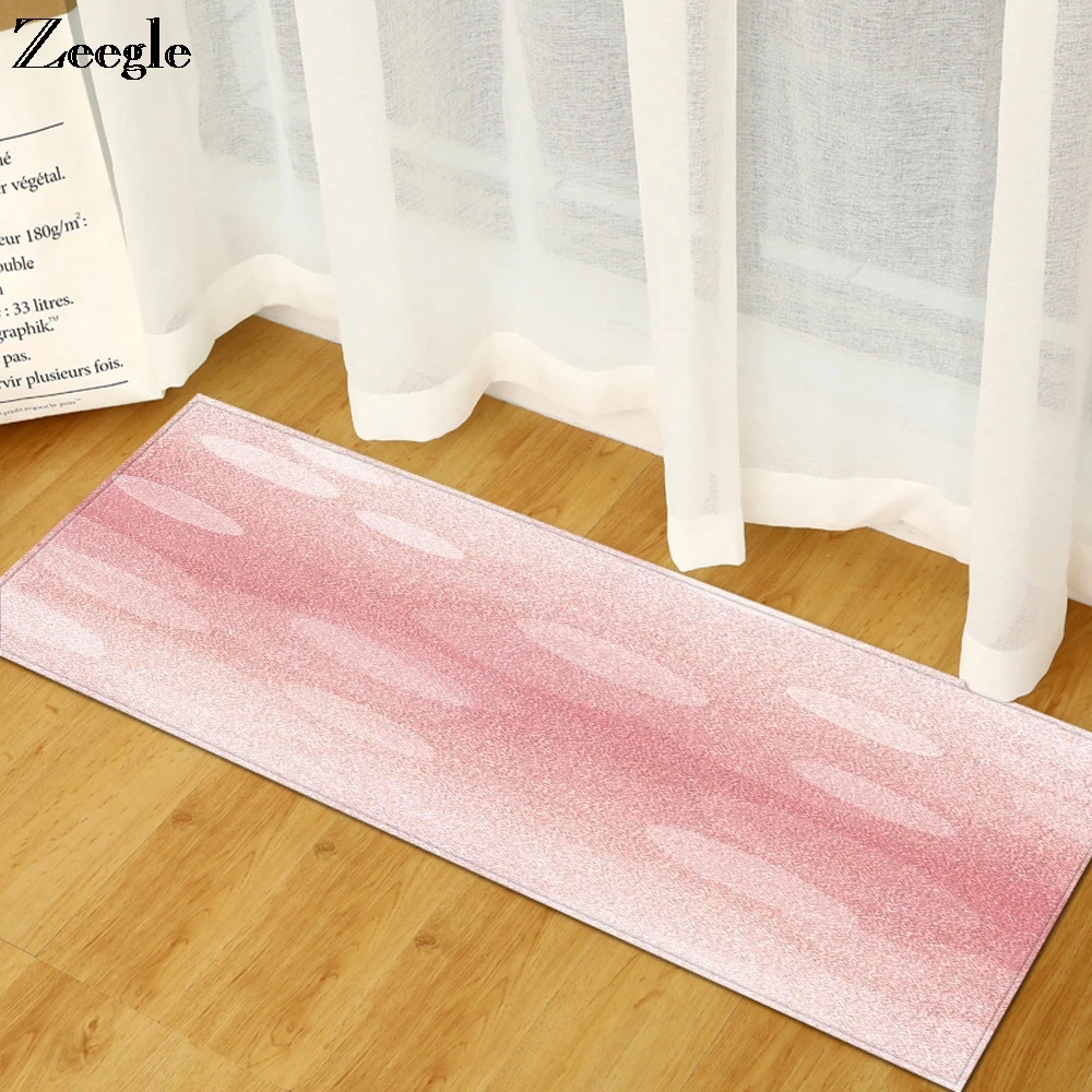 Rugs and Carpets for Home Living Room Anti Slip Hallway Floor Rug Flannel Soft Kids Room Area Rug Long Rectangle Kitchen Carpet