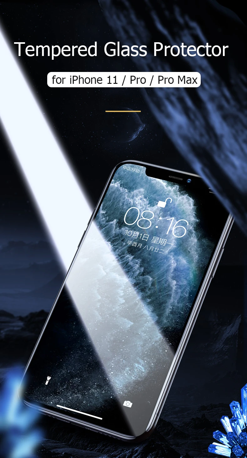 Закаленное стекло для iPhone 11 Pro Max iPhone11 Pro стекло Защитная пленка для ЖК-экрана полная защита