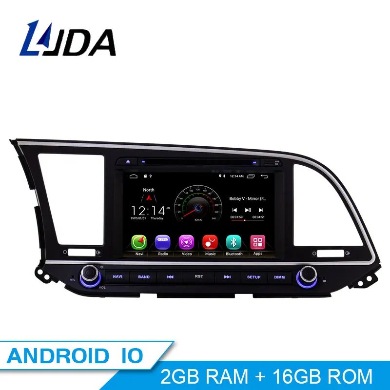 LJDA Android 10 автомобильный dvd-плеер для HYUNDAI Elantra 2 Din автомагнитола gps навигация стерео Мультимедийный плеер wifi Авто Аудио
