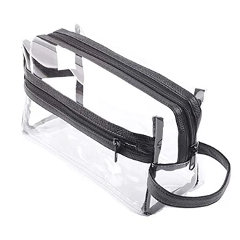 

Heavy Duty Clear Toiletry Makeup Bags Transparent Water Resistant Cosmetic Bag Organizer Pouch for Travel with Zipper
