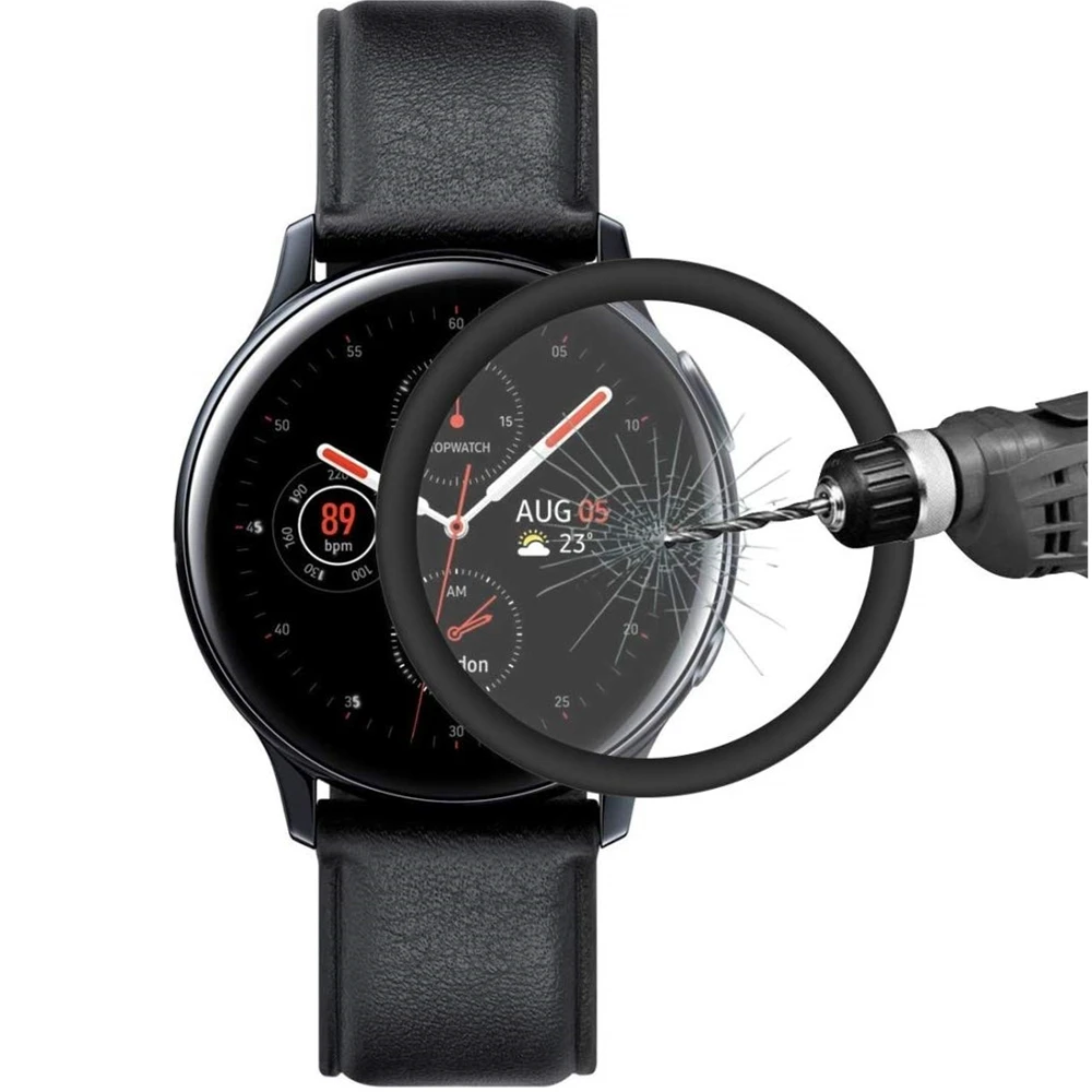 2 шт. Защита экрана для Galaxy Watch Active 2 44 мм полное покрытие мягкая пленка из закаленного стекла для samsung active2 40 мм крышка