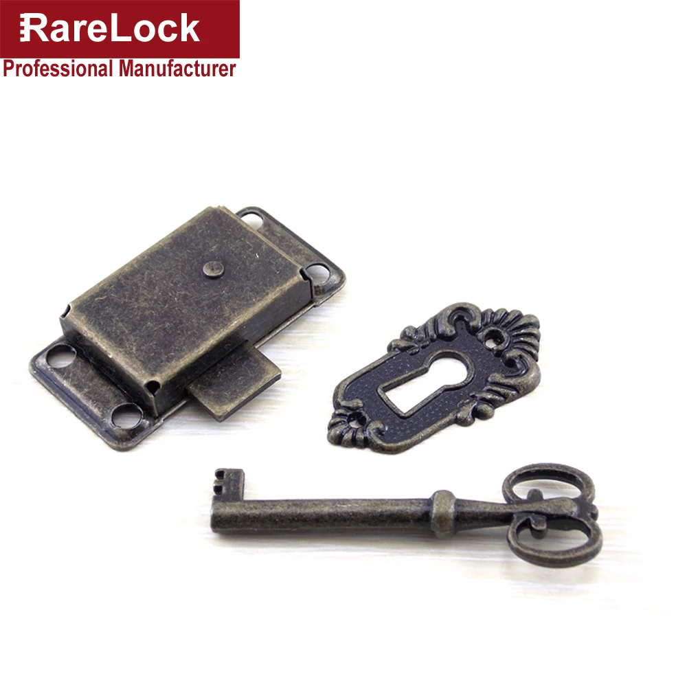 Rarelock античный замок для ящика классический стиль зеленая бронза с 1 шт. ключ для коробки ювелирных изделий, Подарочный шкаф, девушка стол, DIY MS525 cc