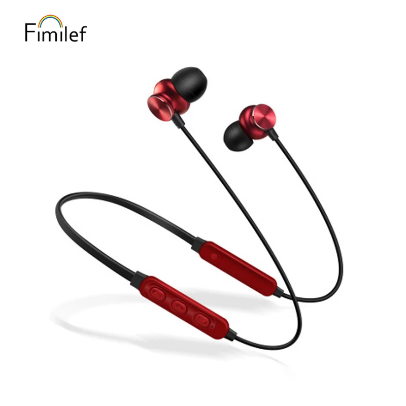 Bluetooth наушники спортивные беспроводные наушники стерео Бас шумоподавление Магнитная Bluetooth гарнитура для телефона Xiaomi iPhone