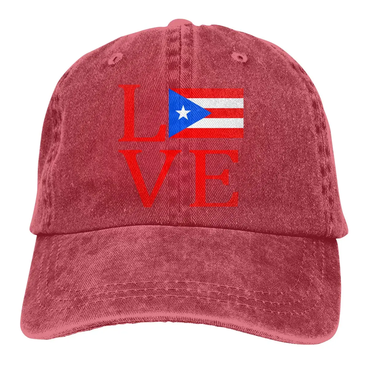 Мужские или женские регулируемые винтажные джинсы бейсболка s Love с флагом в виде сердца Кепка в стиле хип-хоп