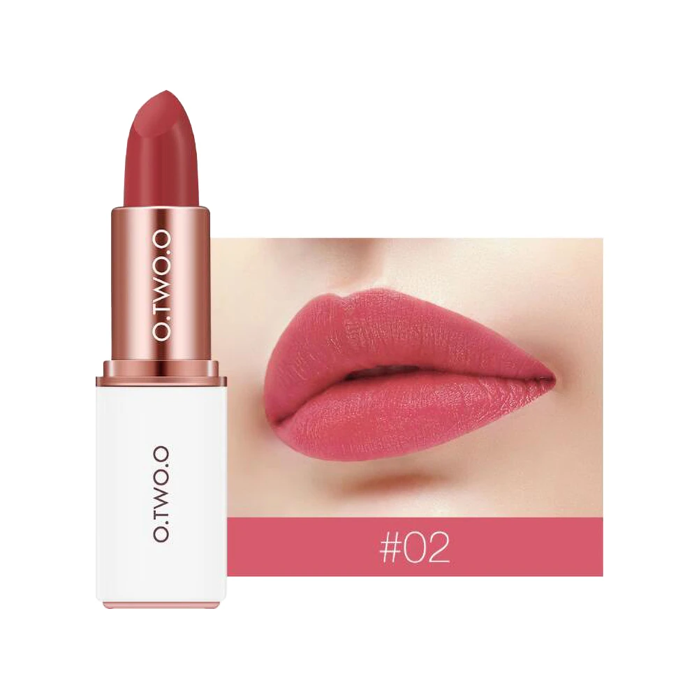 2 O. TWO. O Макияж матовая губная помада водостойкая Make Up Batom Maquiagem Rouge A Levre Косметическая стойкая Красная губная помада Batom Tint - Цвет: 2