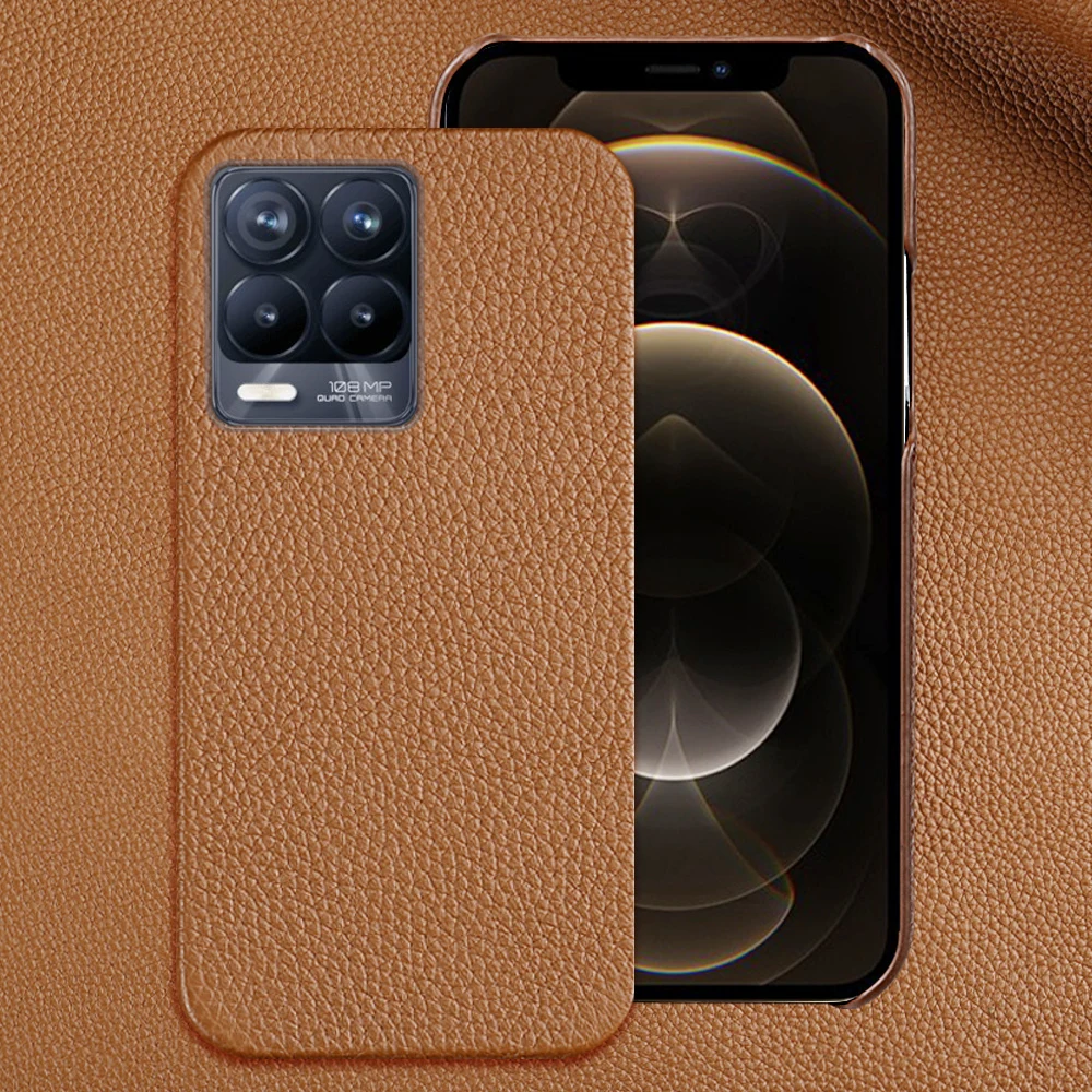 Зернистый чехол из натуральной кожи для Realme 8 Pro GT Neo 2 6 X7 7 Q3 C3 Narzo 30 OPPO Reno 5 Z Find X2 X3 |