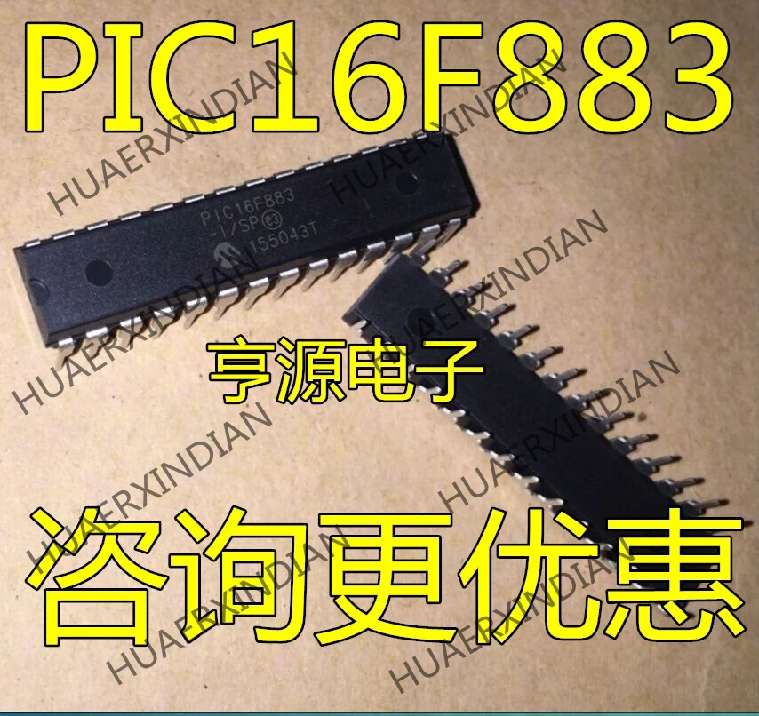 10 шт./лот PIC16F883-I/SP PIC16F883 в