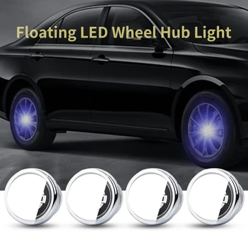 

For Nissan 54mm Hub Light Car Floating Illumination Energy Wheel Caps LED Light Wheel Center Cap Center Cover Lighting Cap Auto