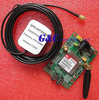 

SIM908 SMS module Quad-Band GSM GPRS GPS With Antenna Cable Cap diy electronics