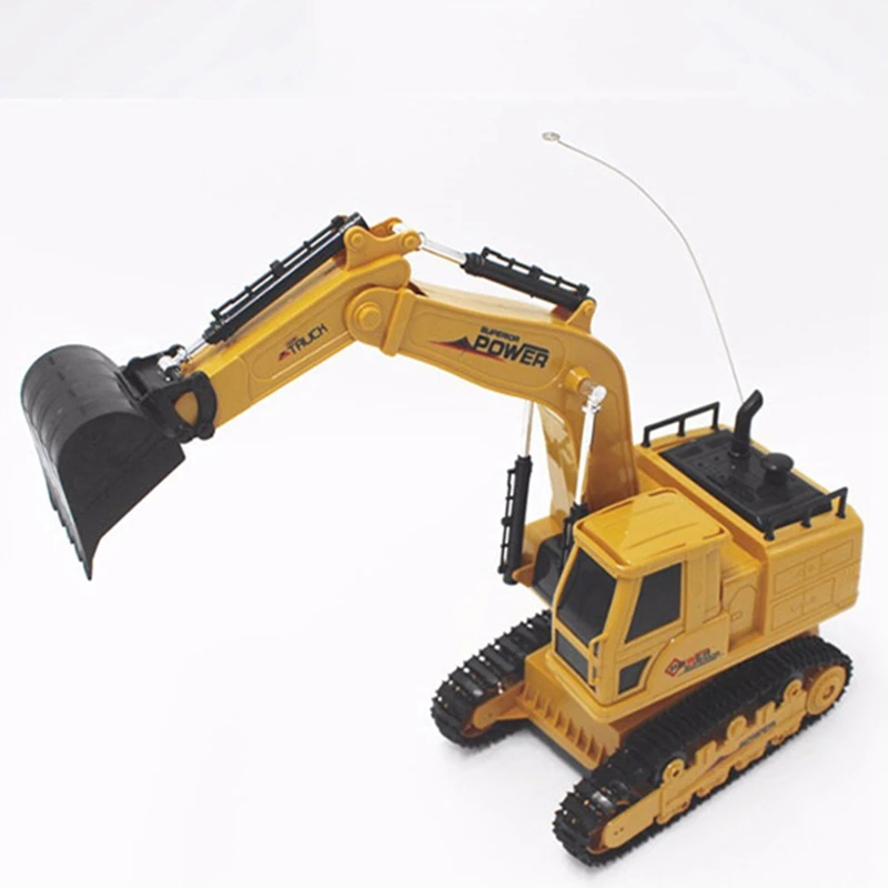 RC экскаватор моделирование инженерный трактор автомобиль игрушка 10CH мальчик дистанционное управление игрушка ребенок Рождественский подарок RC грузовик