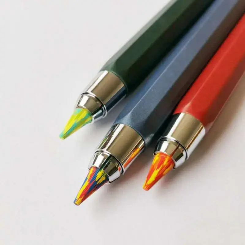 매직 레인보우 연필 리드 아트 스케치, 5.6mm x 90mm, 드로잉 컬러 리드, 학교 사무용품