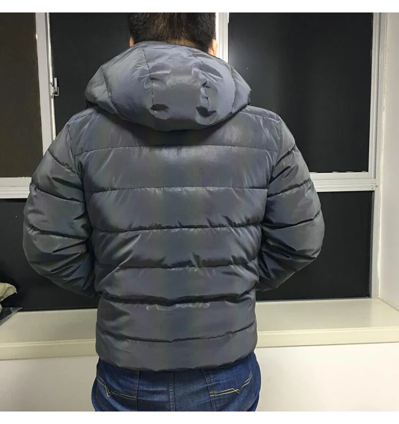 mens rainbow puffer jacket
