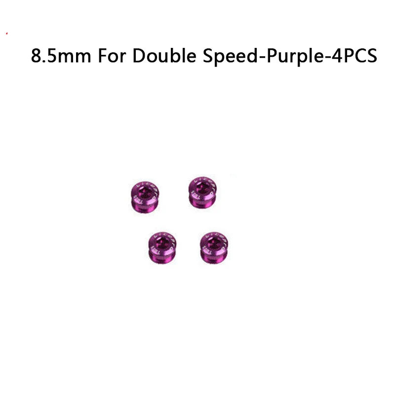 8.5mmSpd-Purple-4PCS Litepro MTB велосипедная цепь болты двойной/трехскоростной диск односкоростной винты Золотой/Серебряный/фиолетовый/синий/красный/черный/зеленый - Цвет: 8.5mmSpd-Purple-4PCS