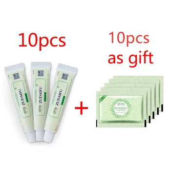 

10pcs Dropshipping Zudaifu Skin Psoriasis Dermatitis Eczematoid Eczema Ointment Treatment Psoriasis Cream Skin Care Cream