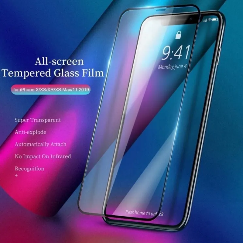 Защитная пленка из закаленного стекла для IPhone XR XS MAX защитная экрана 5D X 11 Pro Max
