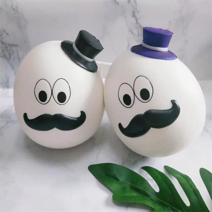 Jumbo Kawaii, яйцо с бородой, мягкое, медленно поднимающееся, растягивающееся, сжимающее, детские игрушки, снимающие стресс, подарки для взрослых, AN88